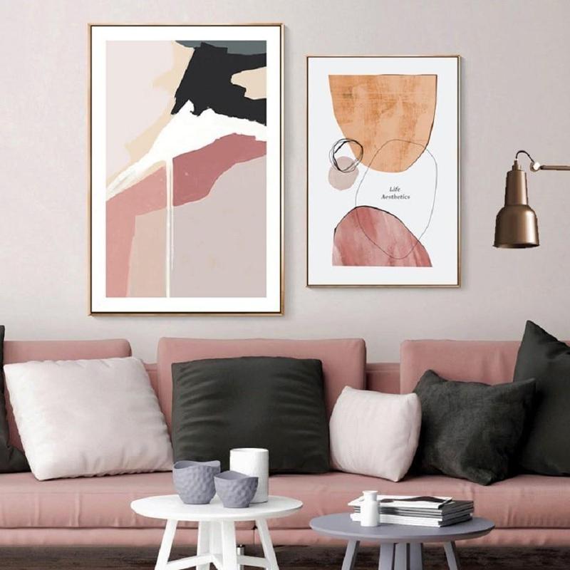 Don't Give Up Your Dream Abstract Geometric Art Canvas Painting Prints-Heart N' Soul Home-Heart N' Soul Home