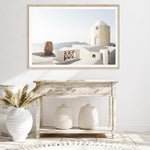 White Santorini Suites Canvas Art Print