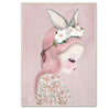 Sweet Pink Unicorn And Girls Canvas Prints