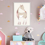 Cartoon Little Animal Friends Nursery And Kids Room Canvas Art Prints