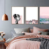 Nordic Pink City Canvas Art Prints