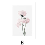 Do It With Love Pink Flowers Canvas Art Prints
