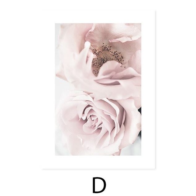 Do It With Love Pink Flowers Canvas Art Prints