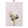 White Flower / Quotes Canvas Art Prints