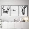 Black And White Holding Hands Canvas Prints-Heart N' Soul Home-Heart N' Soul Home