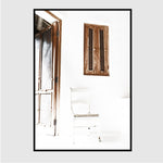 Chair Near The Wooden Door Art Print-Heart N' Soul Home