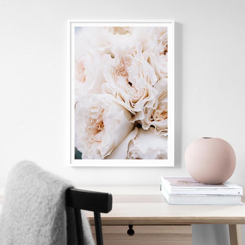 Blush Peonies And All Your Need Is Love Canvas Prints-Heart N' Soul Home-40x50cm no frame-Peonies-Heart N' Soul Home