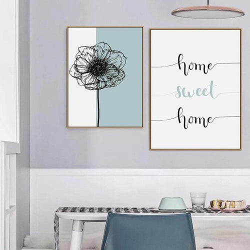 Dandelion Flower/ Typography Canvas Painting Prints-Heart N' Soul Home-Heart N' Soul Home