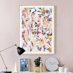 Floral Audrey Canvas Painting Prints-Heart N' Soul Home-Heart N' Soul Home