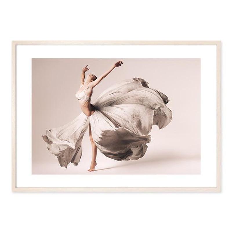 Flowers And Ballerina Canvas Prints-Heart N' Soul Home-13x18 cm no frame-Picture F-Heart N' Soul Home