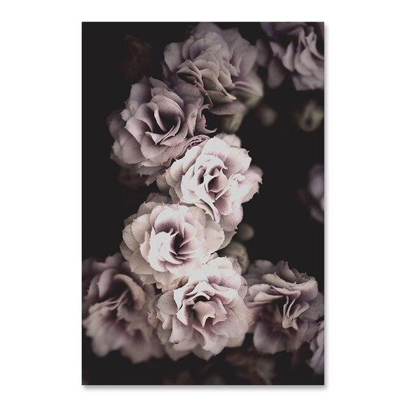 Flowers And Beauty Canvas Prints-Heart N' Soul Home-60x90 cm no frame-Dusty Pink Flowers-Heart N' Soul Home