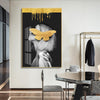 Girl With Golden Butterfly A Canvas Painting Print-Heart N' Soul Home-Heart N' Soul Home
