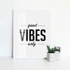 Good Vibes Only Canvas Painting Print-Heart N' Soul Home-15x20cm No frame-Heart N' Soul Home