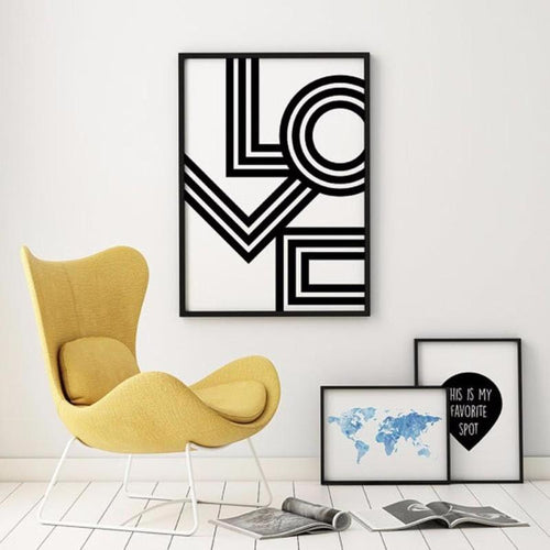 LOVE Canvas Painting Prints-HeartnSoulHome-Heart N' Soul Home