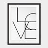 LOVE Typography Canvas Print-HeartnSoulHome-10x15 cm no frame-Love-Heart N' Soul Home