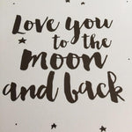 Love You to The Moon and Back Wall Art Canvas Painting Prints-HeartnSoulHome-Heart N' Soul Home