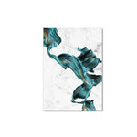 Marble Blue Water Color Canvas Painting Prints-Heart N' Soul Home-15x20cm no frame-A-Heart N' Soul Home