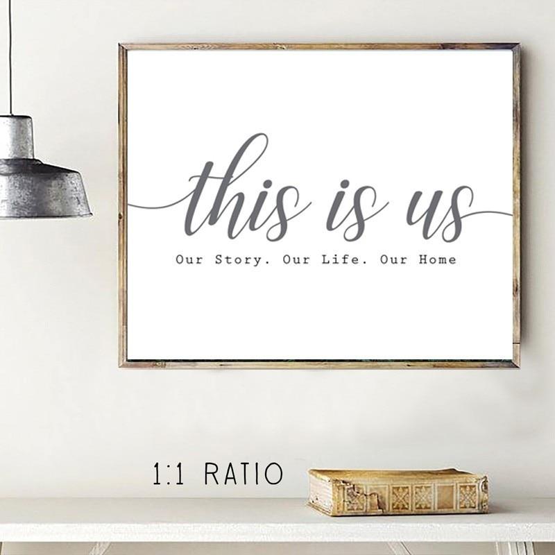 Modern Our Story Our Life Our Home Canvas Prints-Heart N' Soul Home