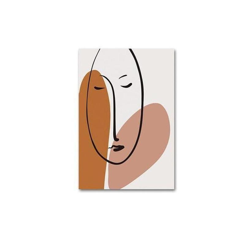 Modern Pop Art Canvas Painting Prints-Heart N' Soul Home-10x15cm no frame-Face-Heart N' Soul Home