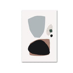 Morandi Nordic Classic Abstract Art Canvas Prints-Heart N' Soul Home-10x15cm no frame-Blue + Black + Brown Abstract Shapes-Heart N' Soul Home
