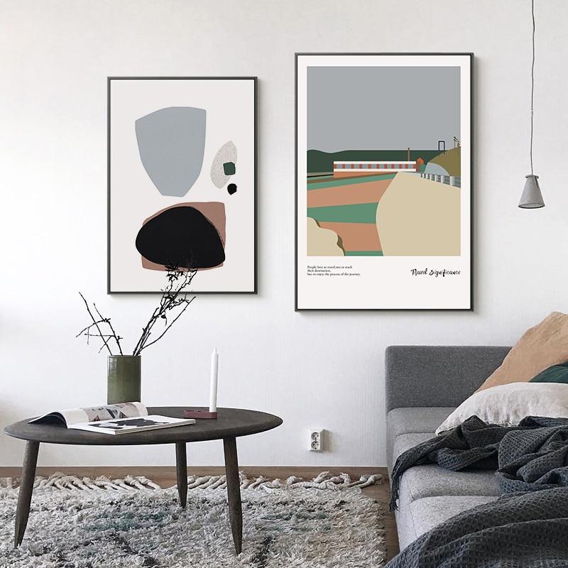 Morandi Nordic Classic Abstract Art Canvas Prints-Heart N' Soul Home-Heart N' Soul Home