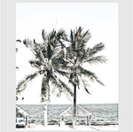 Palm Trees And Ocean Art Print-Heart N' Soul Home