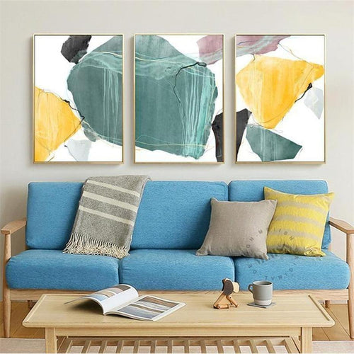 Norah Abstract Art Canvas Painting Prints-Heart N' Soul Home-Heart N' Soul Home