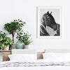 Nordic Black And White Wild Horse Canvas Print-Heart N' Soul Home-Heart N' Soul Home