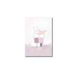 Pink Unicorn / Girl Canvas Painting Prints-Heart N' Soul Home-10x15cm no frame-girls-Heart N' Soul Home