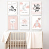 Hello Little One Nursery And Kids Room Canvas Prints-Heart N' Soul Home