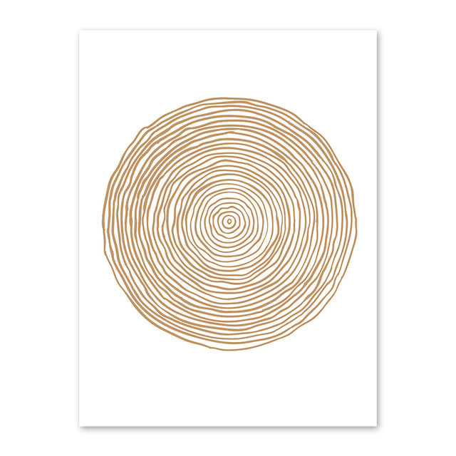 Minimalist Geometric Abstract Circle Canvas Prints-Heart N' Soul Home
