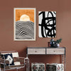 Brown Olivia Abstract Art Canvas Prints-Heart N' Soul Home