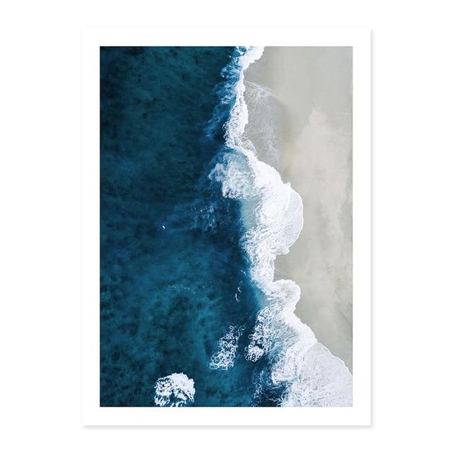 Deep Blue Ocean Canvas Prints-Heart N' Soul Home
