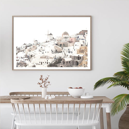 Sunset In Village Oia Canvas Print-Heart N' Soul Home
