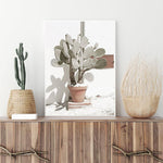 Tropical Cactus Botanical Canvas Prints-Heart N' Soul Home