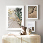 Desert and Palm Tree Leaves Art Prints-Heart N' Soul Home