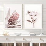 Avalyn Elegant Pink Flowers Art Prints-Heart N' Soul Home