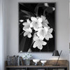 Beauty In The Darkness Black And White Flowers Canvas Prints-Heart N' Soul Home