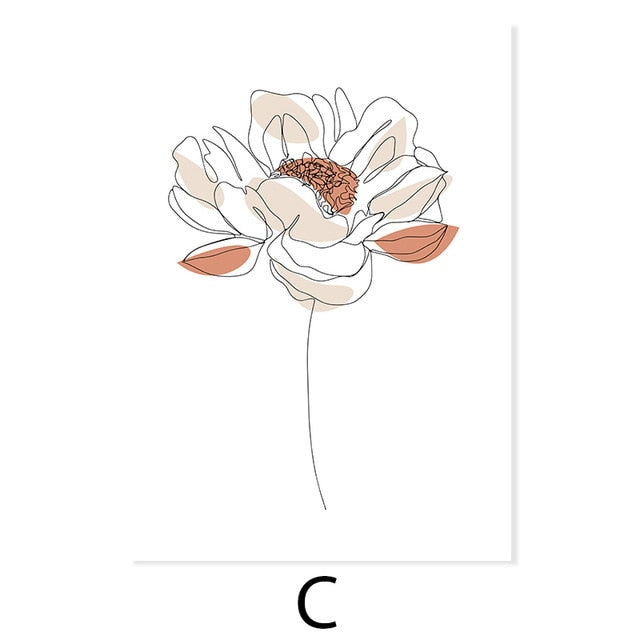 Flowers Line Drawing transparent background PNG cliparts free download |  HiClipart