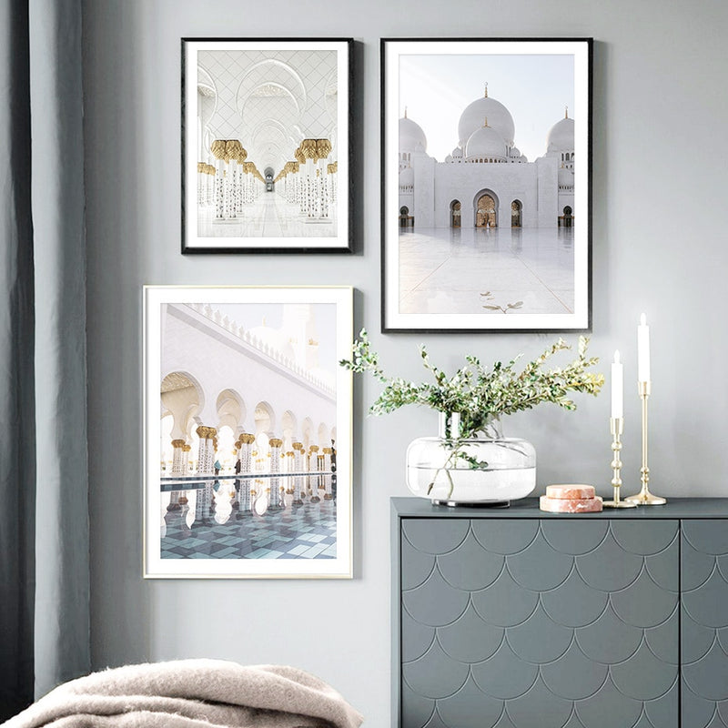 White Mosque Canvas Prints