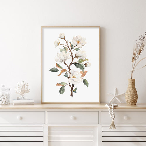 Magnolia Blossoms Canvas Print