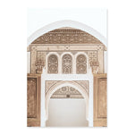Moroccan Arched Door Dried Beige Color Palace  Canvas Art Prints
