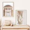 Moroccan Arched Door Dried Beige Color Palace  Canvas Art Prints