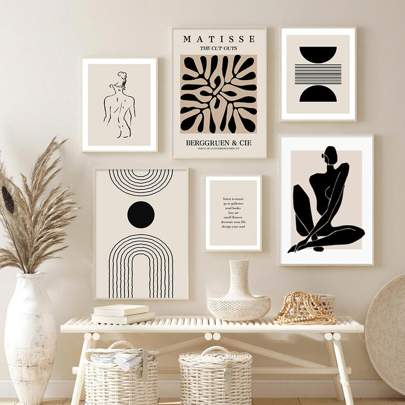 Matisse And Line Art Canvas Prints