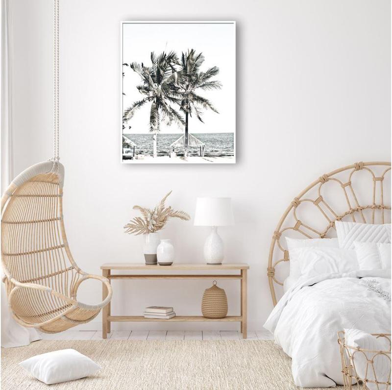 Palm Trees And Ocean Canvas Art Prints