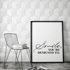 Smile Inspirational Quote Canvas Painting Prints-HeartnSoulHome-10x15 cm no frame-Heart N' Soul Home