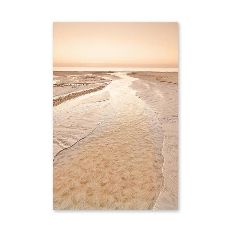 Sunset Beach And Wheat Brush Canvas Prints-Heart N' Soul Home-10x15cm no frame-Beach-Heart N' Soul Home