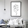 You And Me Abstract Art Black And White Canvas Painting Prints-Heart N' Soul Home-Heart N' Soul Home